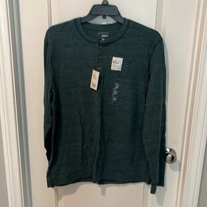Henley thermal shirt